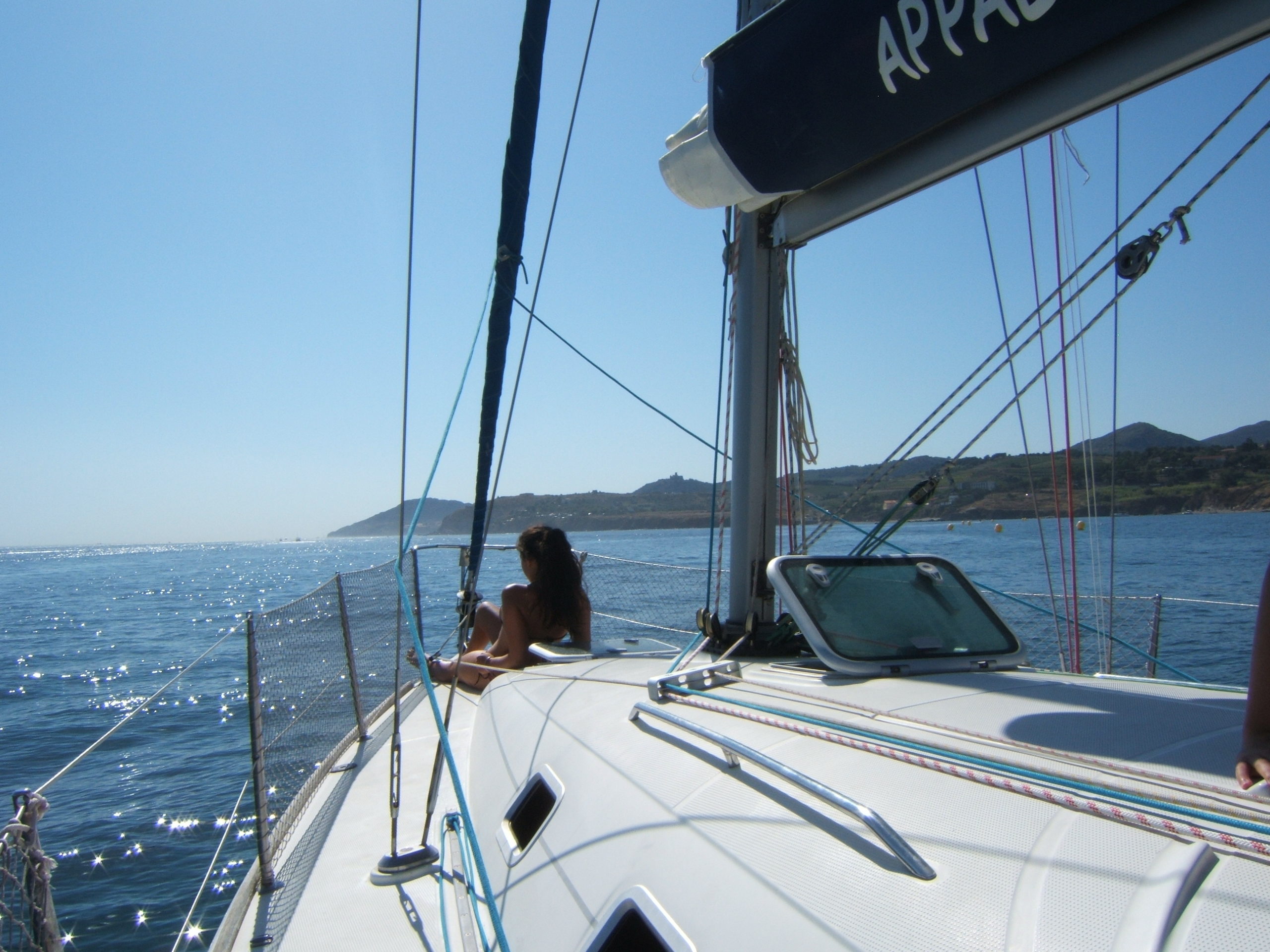 DSCF2783 Appaloosa voilier loué quittant Argelès sur mer